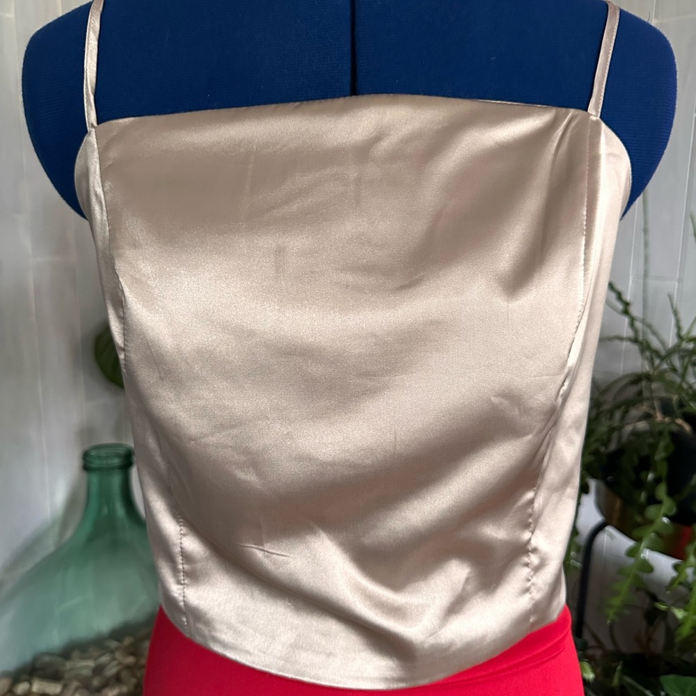 Wet Seal Champagne Satin Camisole